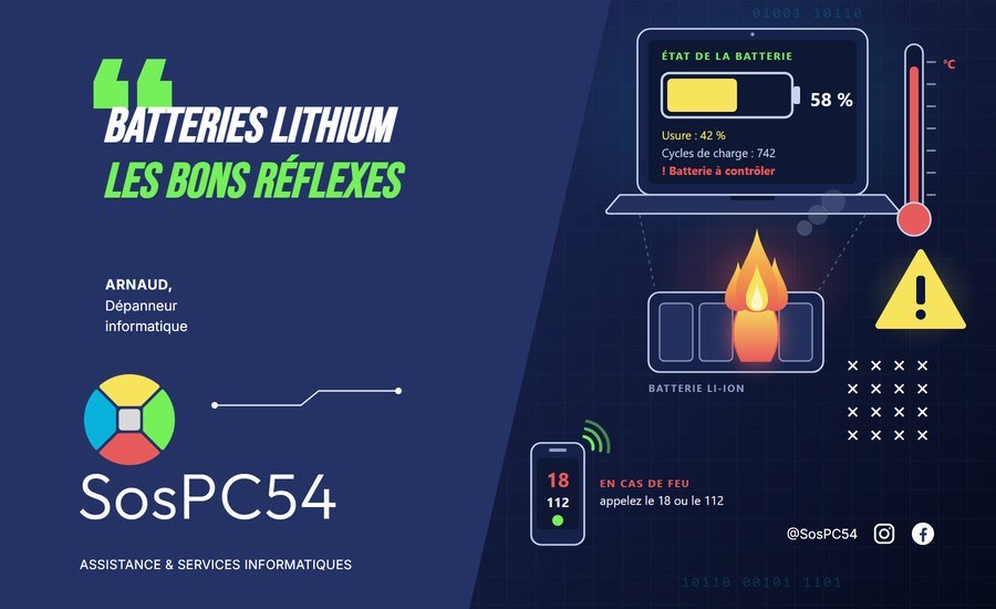 Batteries lithium : les bons réflexes