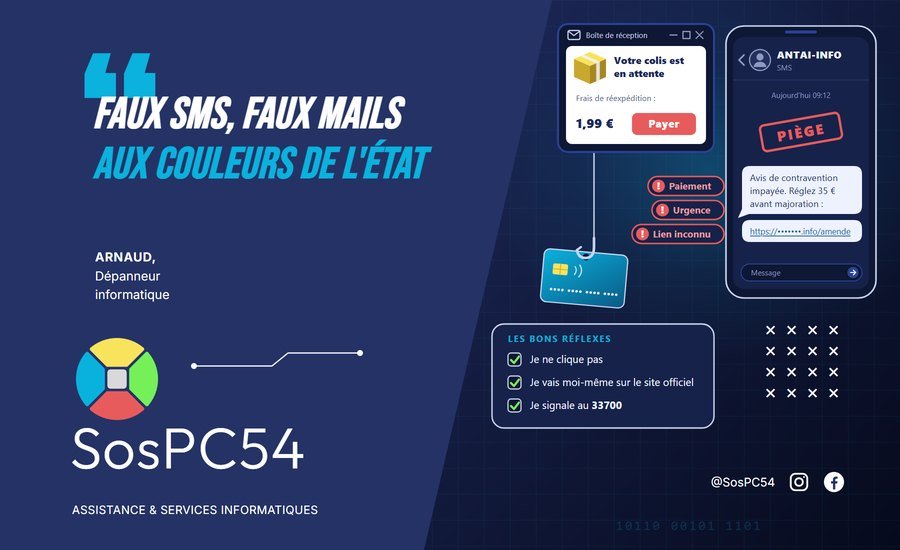 Faux SMS, faux mails aux couleurs de l'État
