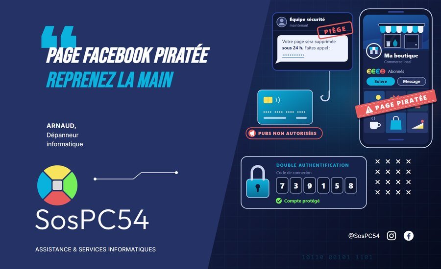 Page Facebook piratée : reprenez la main