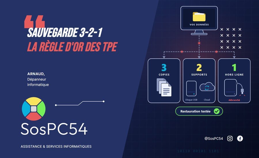 Sauvegarde : la règle du 3-2-1