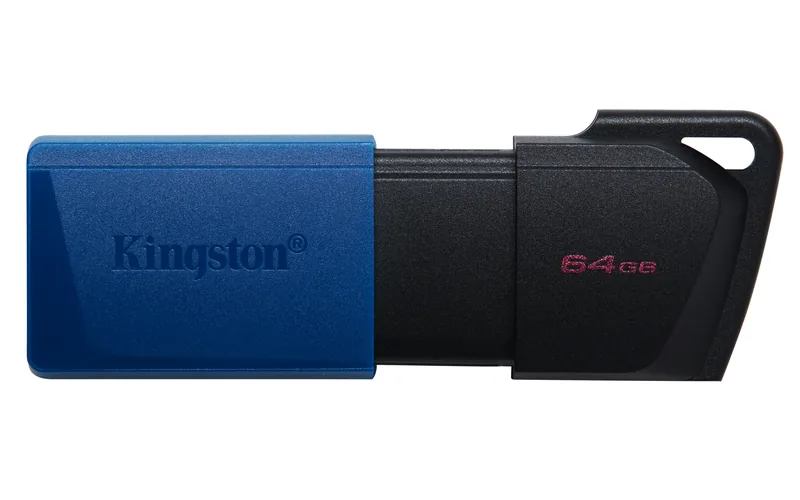 Clé USB 3.2 Kingston DataTraveler Exodia M - 64 Go (Bleu/Noir)