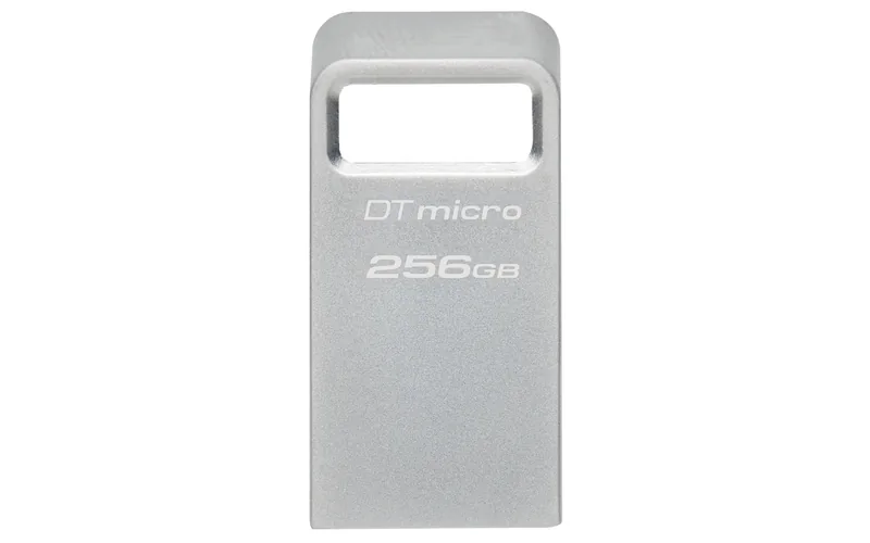 Clé USB 3.2 Kingston DataTraveler Micro - 256 Go (Argent)