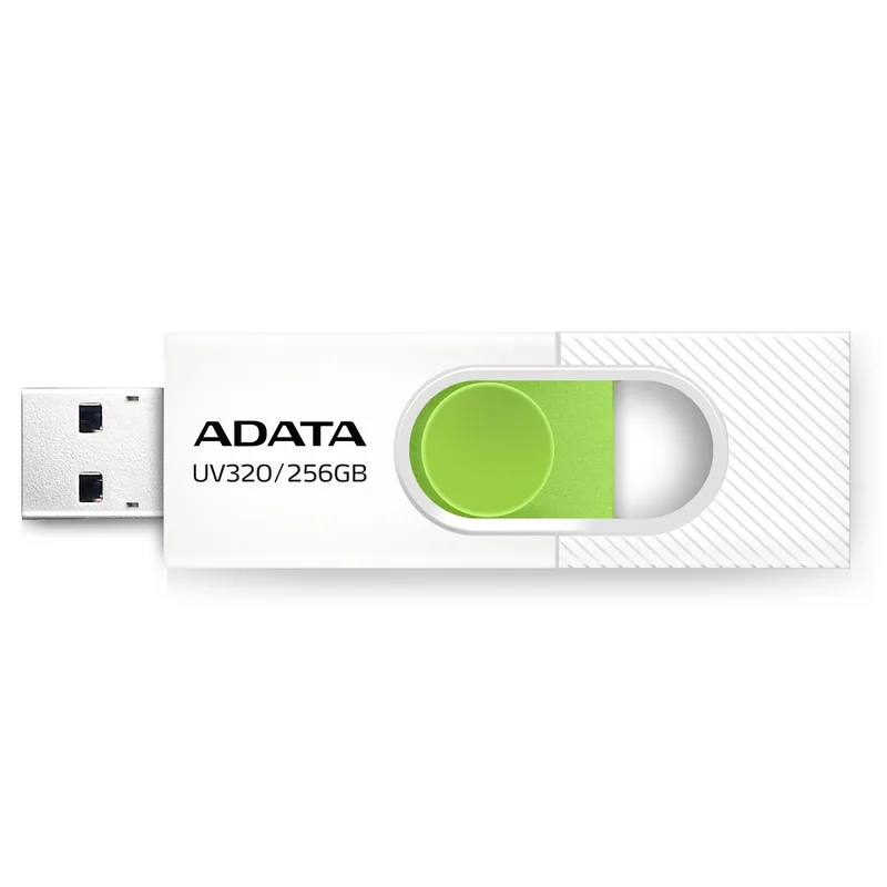 Clé USB 3.2 Adata UV320 - 256 Go (Blanc/Vert)