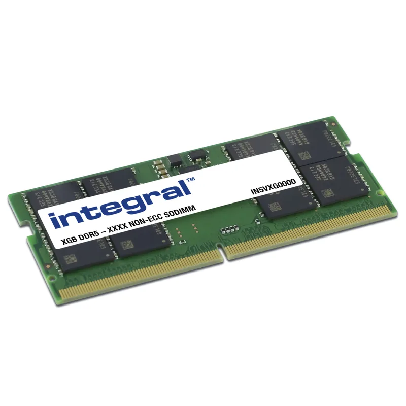 Barrette mémoire 8 Go SODIMM DDR5 Integral 4800Mhz (Vert)