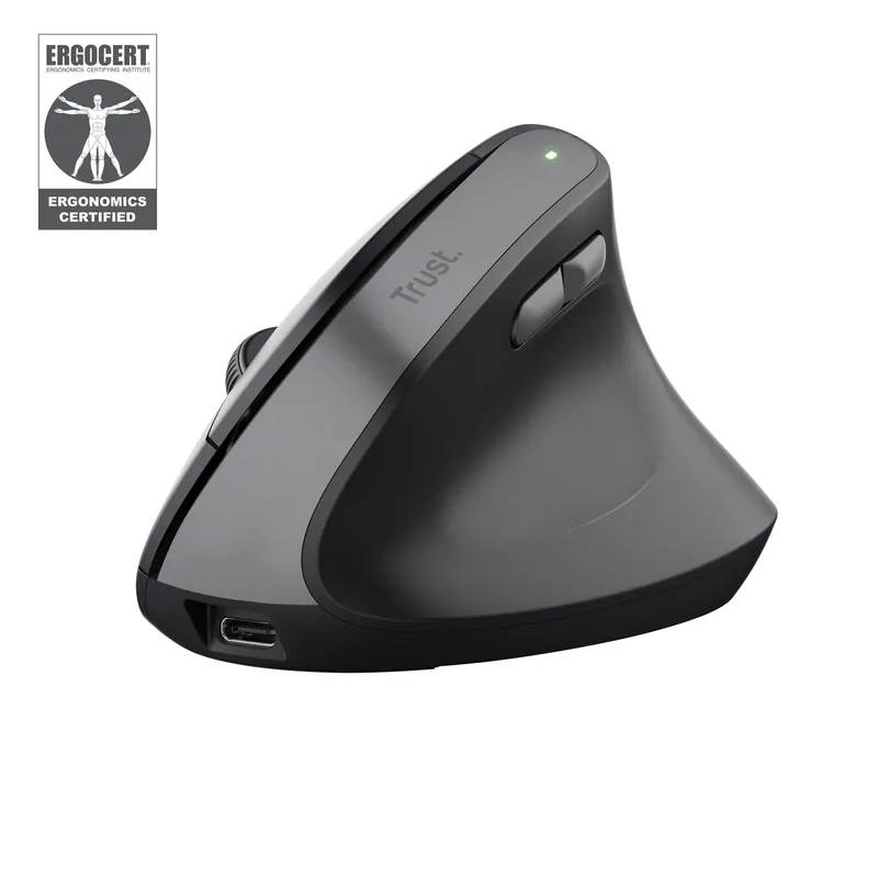 Souris sans fil ergonomique Trust Bayo II (Noir)